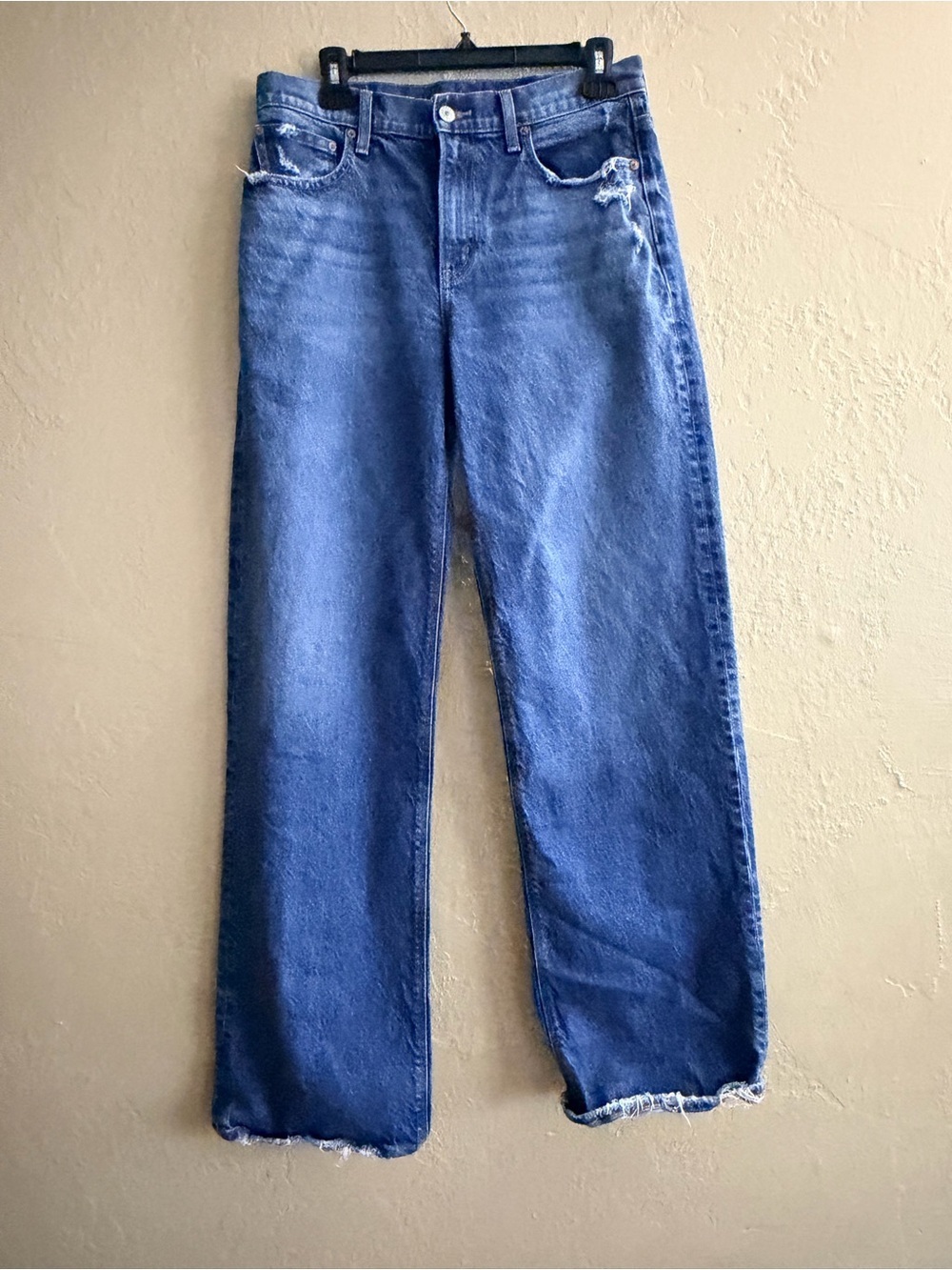 American Eagle Outfitters Blue Stovepipe Straight Leg Jeans